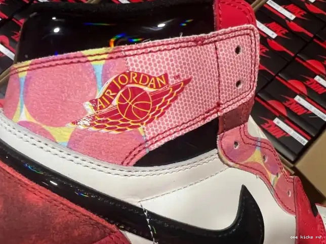 Chep Onekick ACROSS THE HIGH SPIDER-MAN SPIDER-VERSE DV1748-601 JORDAN 1 OG 0414
